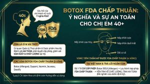 Botox được FDA chấp thuận có ý nghĩa gì? Sự thật về an toàn và hiệu quả mà các chị đẹp cần biết