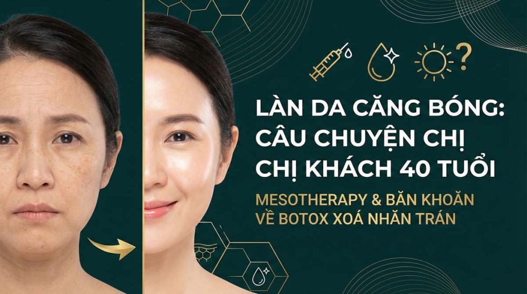 Làn da căng bóng