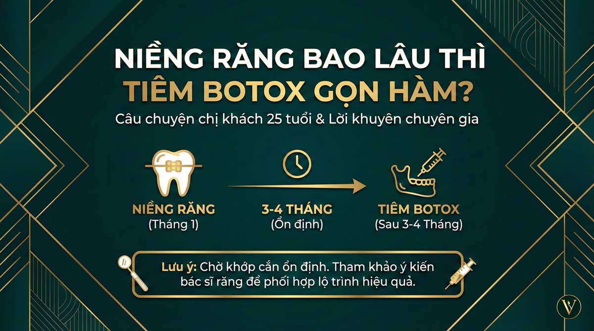 Niềng Răng Sau Bao Lâu Thì Tiêm Botox Gọn Hàm An Toàn?