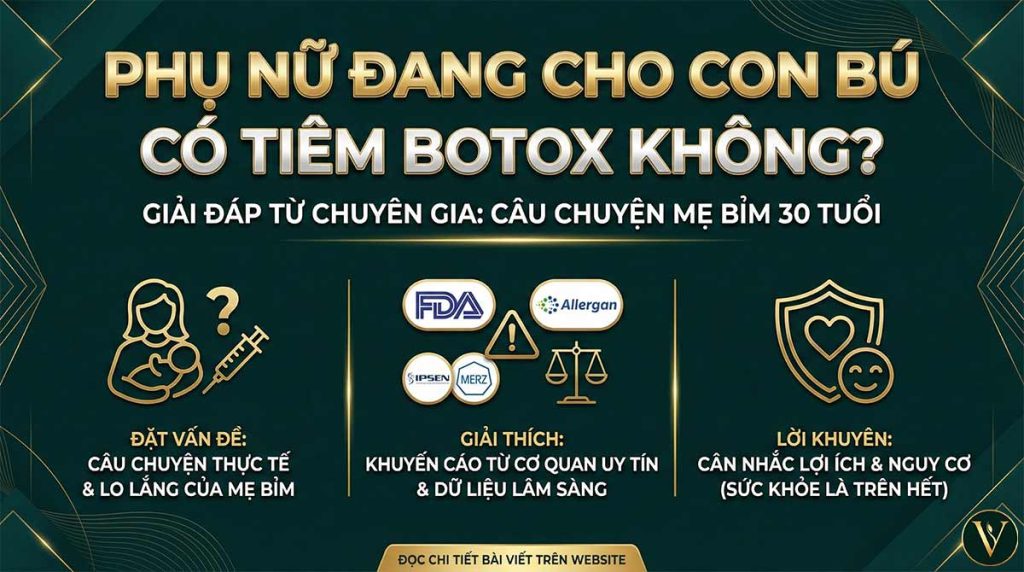 phụ nữ đang cho con bú có tiêm được botox không
