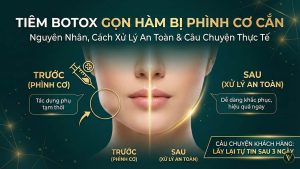 tiêm botox gọn hàm bị phình cơ cắn