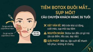 Tiêm Botox Xóa Nhăn Đuôi Mắt Gây Sụp Môi