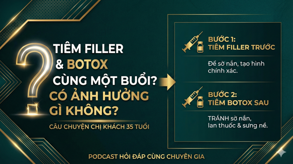 Tiêm Filler và Botox Cùng Một Buổi Có Ảnh Hưởng Gì Không?