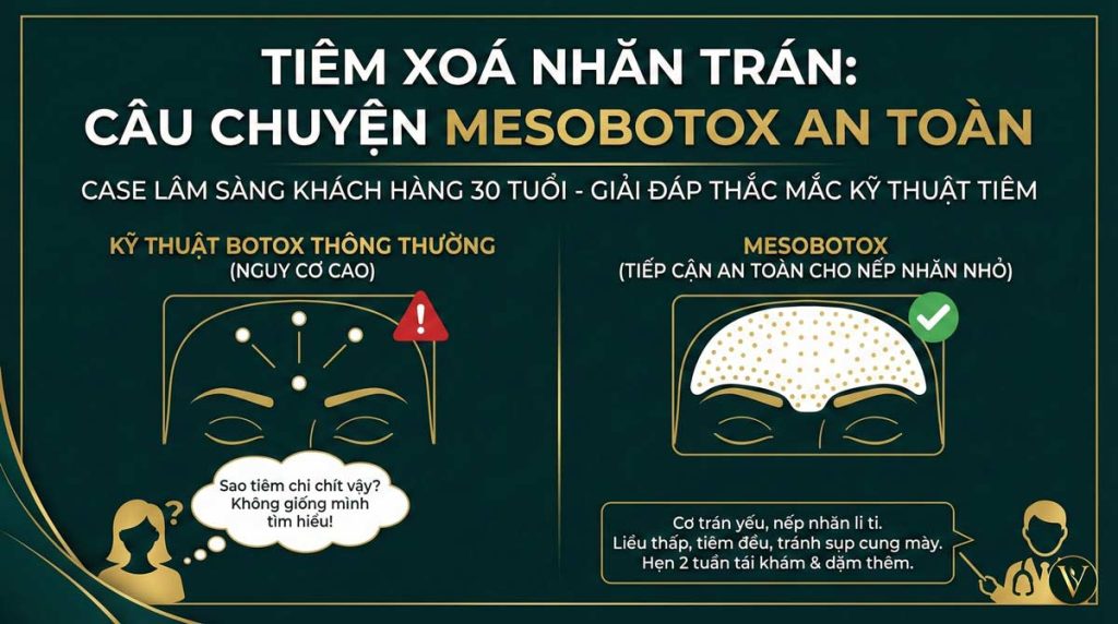 tiêm xoá nhăn vùng trán