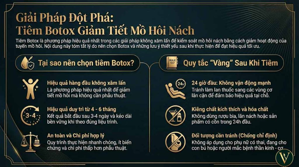 Meso Botox Giảm Tiết Mồ Hôi Nách