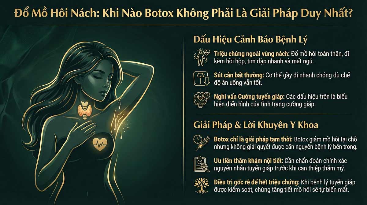 Tiêm Botox Giảm Tiết Mồ Hôi Nách: Khi Nào Không Nên Làm Ngay?